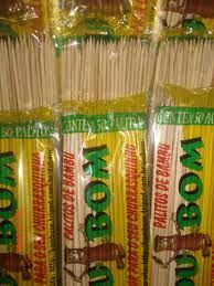 Espeto Bambu Dubom 50un