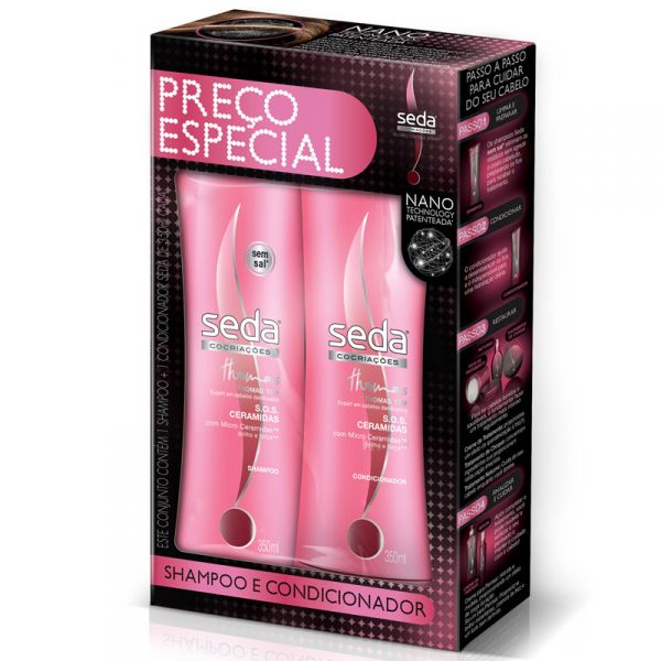 Shampoo + Condicionador Ceramida SEDA 350ml