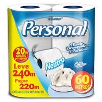 Papel Higiênico Personal 60metros